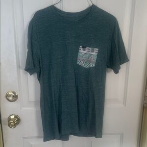 Hurley Dark Teal Graphic Pocket Tee
